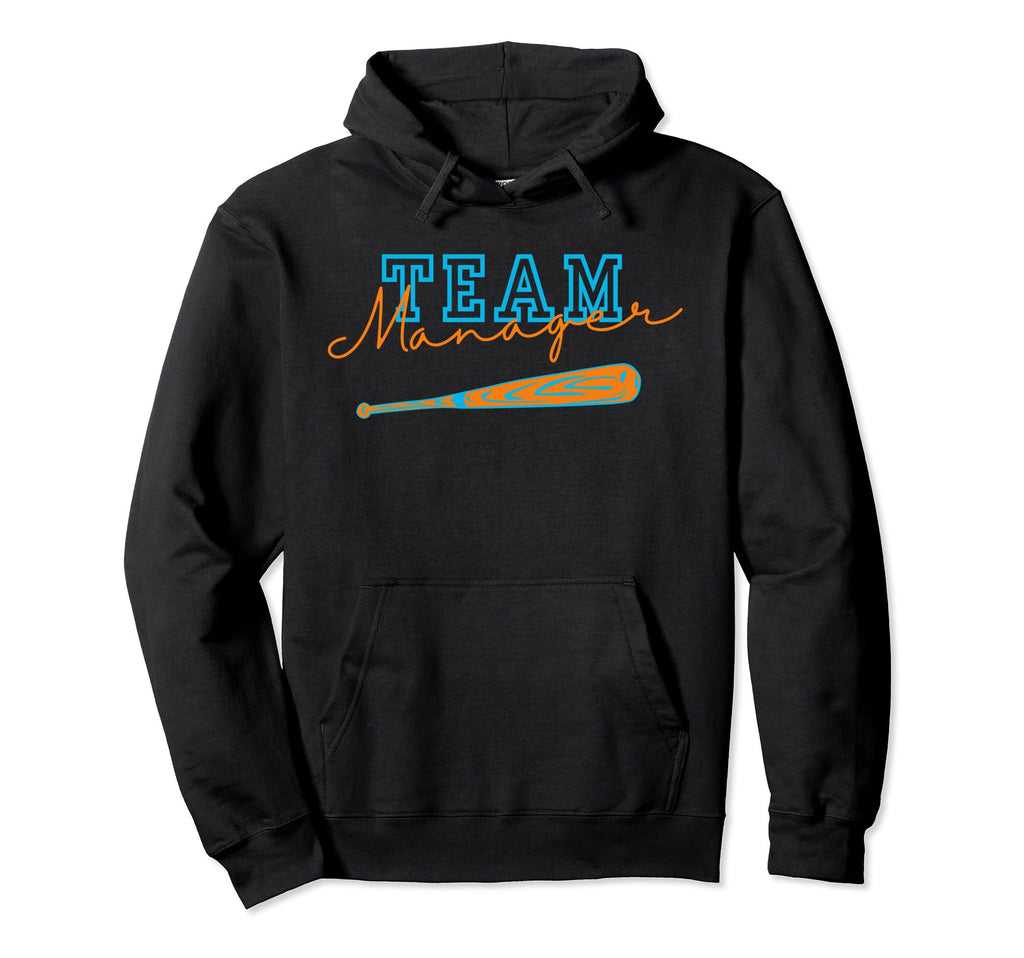 Mom Team Manager Baseball Hoodie - Casual Everyday Wear for Adults - T-Shirt, Sweatshirt, Hoodie