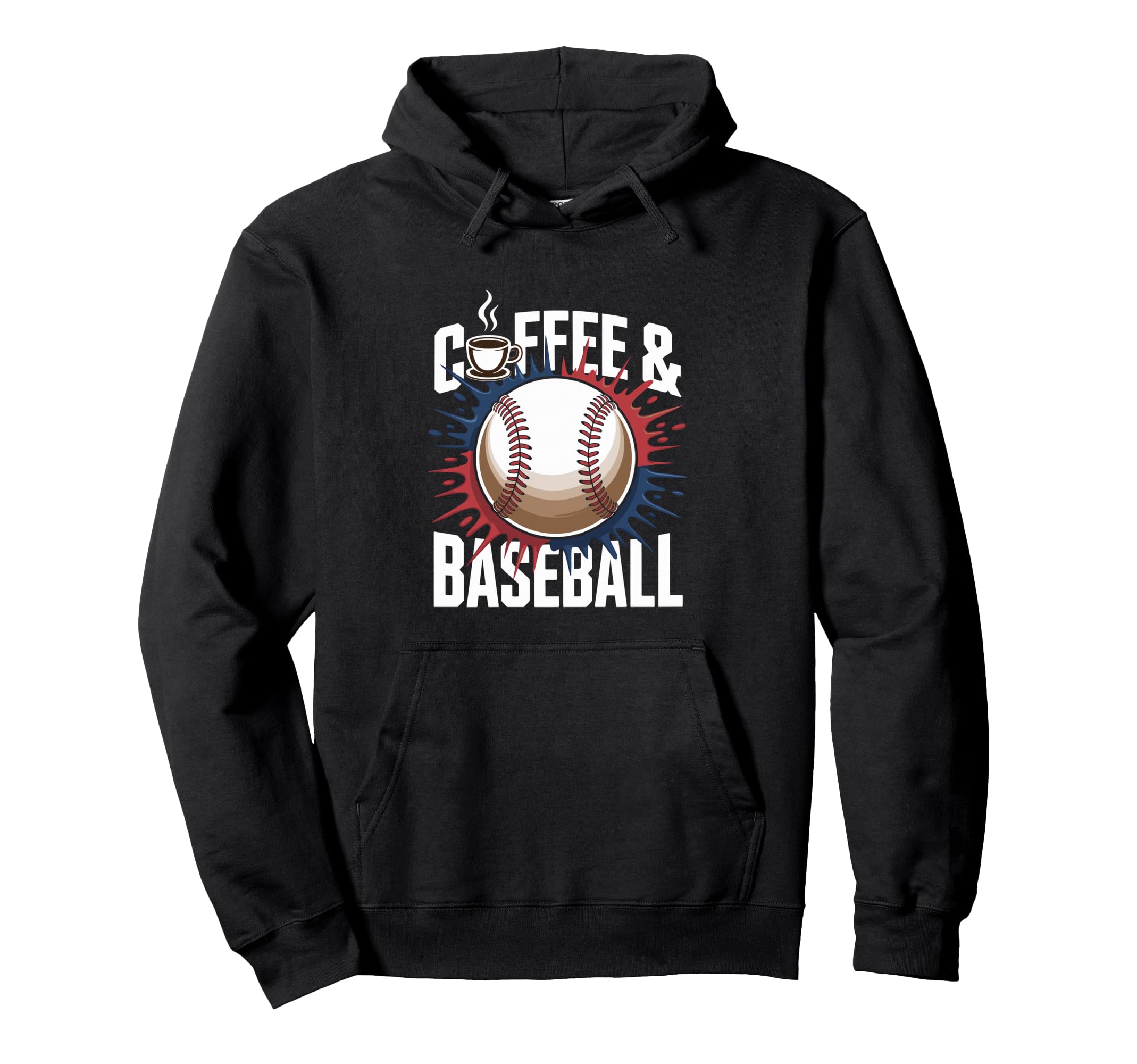 Coffee And Baseball Hoodie - Streetwear Style for Adults - T-Shirt, Sweatshirt, Hoodie