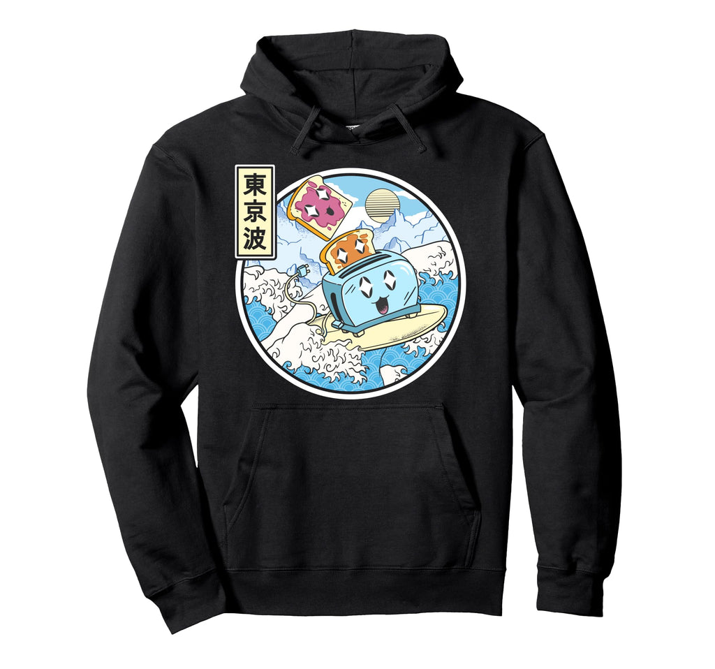 Surfing Toaster Peanut Butter Jelly Hoodie - Casual Everyday Wear Unisex - T-Shirt, Sweatshirt, Hoodie