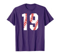 Baseball Mom 19 Jersey Baseball T-Shirt - Fun Novelty Design for Adults - T-Shirt, Sweatshirt, Hoodie