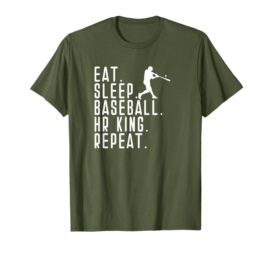 Eat Sleep Homerun King Funny Beisbol T-Shirt - Casual Everyday Wear Unisex - T-Shirt, Sweatshirt, Hoodie