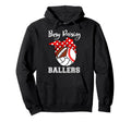 Busy Raising Ballers Funny Baseball Hoodie - Aesthetic Graphic Men Women - T-Shirt, Sweatshirt, Hoodie