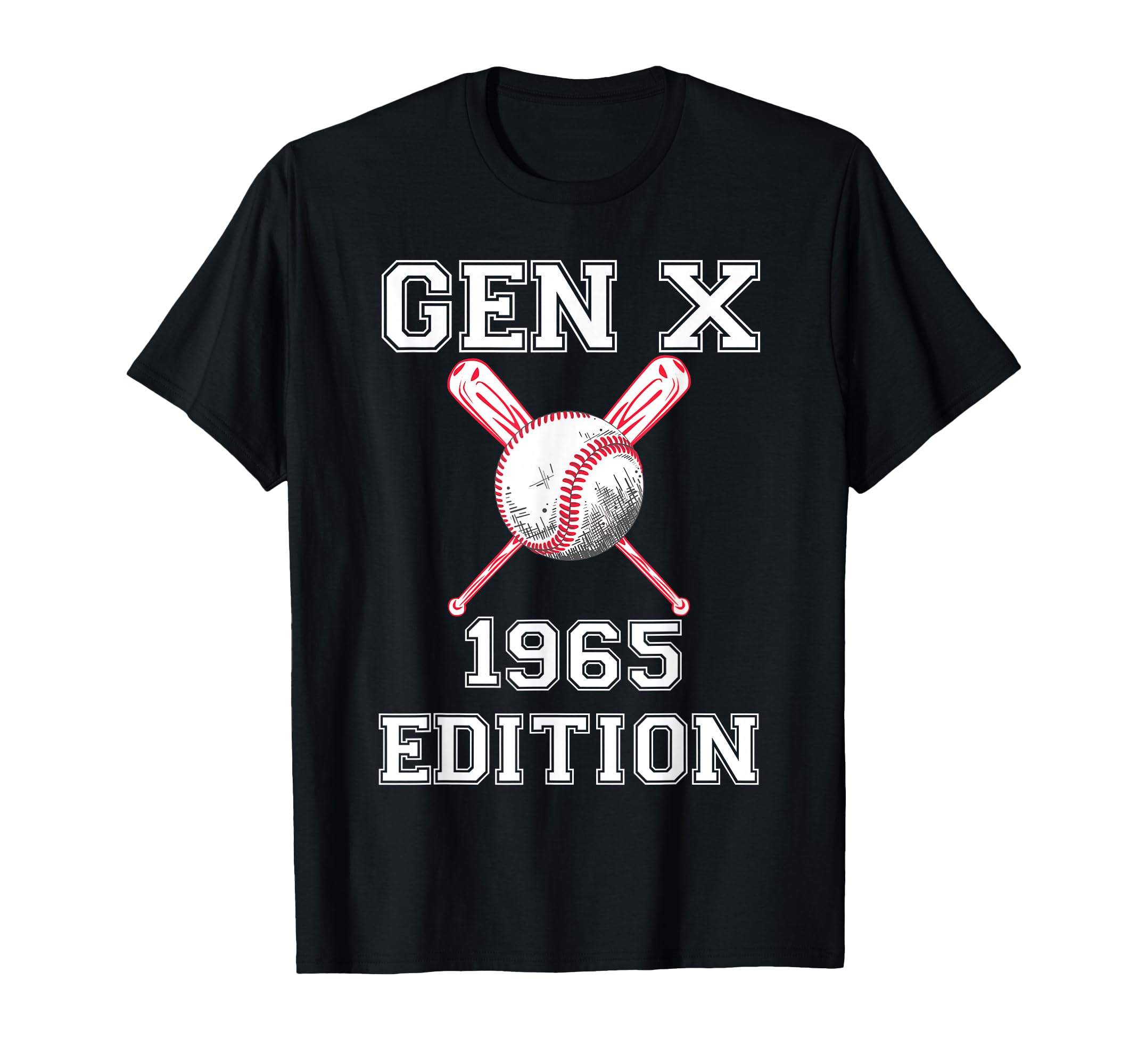Gen X 1965 Generation X Baseball T-Shirt - Unique Graphic Unisex - T-Shirt, Sweatshirt, Hoodie