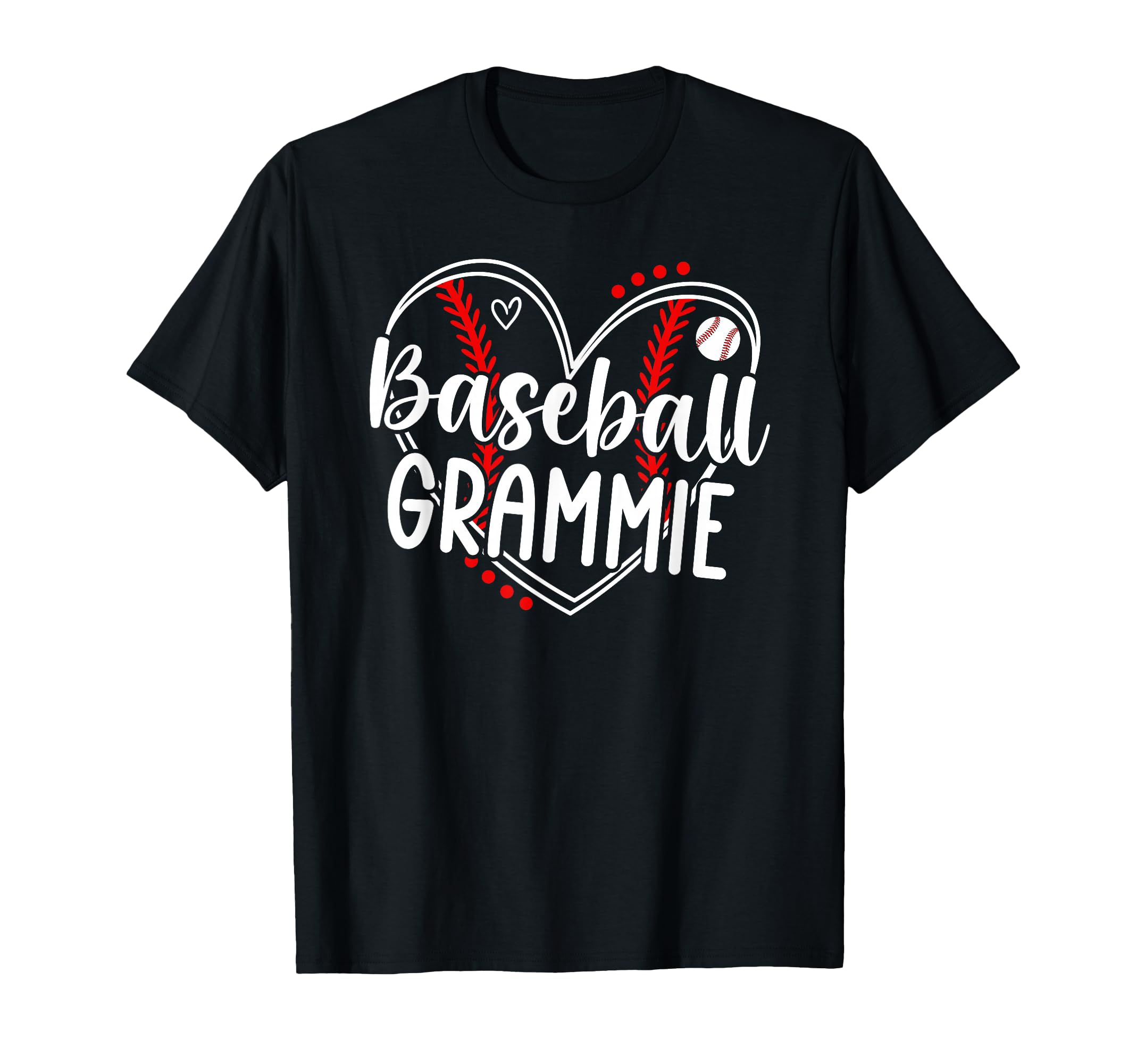 Baseball Grammie Heart Grammie T-Shirt - Trendy Graphic for Adults - T-Shirt, Sweatshirt, Hoodie