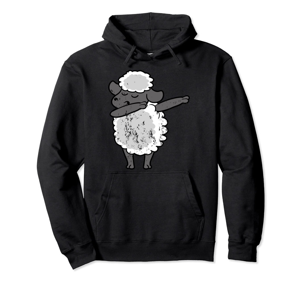 Sheep Animal Dabbing Dab Dancing Hoodie - Unique Graphic Men Women - T-Shirt, Sweatshirt, Hoodie