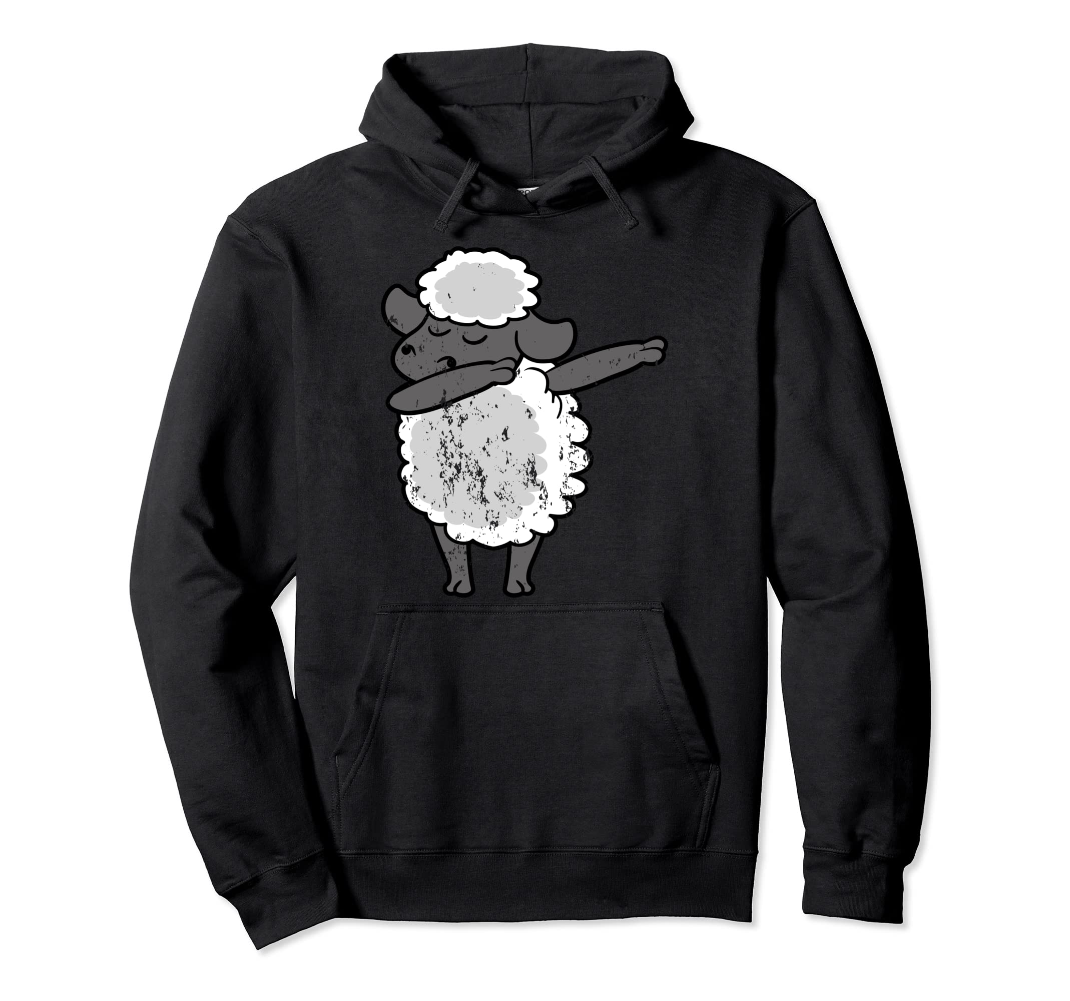 Sheep Animal Dabbing Dab Dancing Hoodie - Unique Graphic Men Women - T-Shirt, Sweatshirt, Hoodie