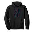67 Roman Numerals Vi Vii Vaporwave Hoodie - Aesthetic Graphic Unisex - T-Shirt, Sweatshirt, Hoodie
