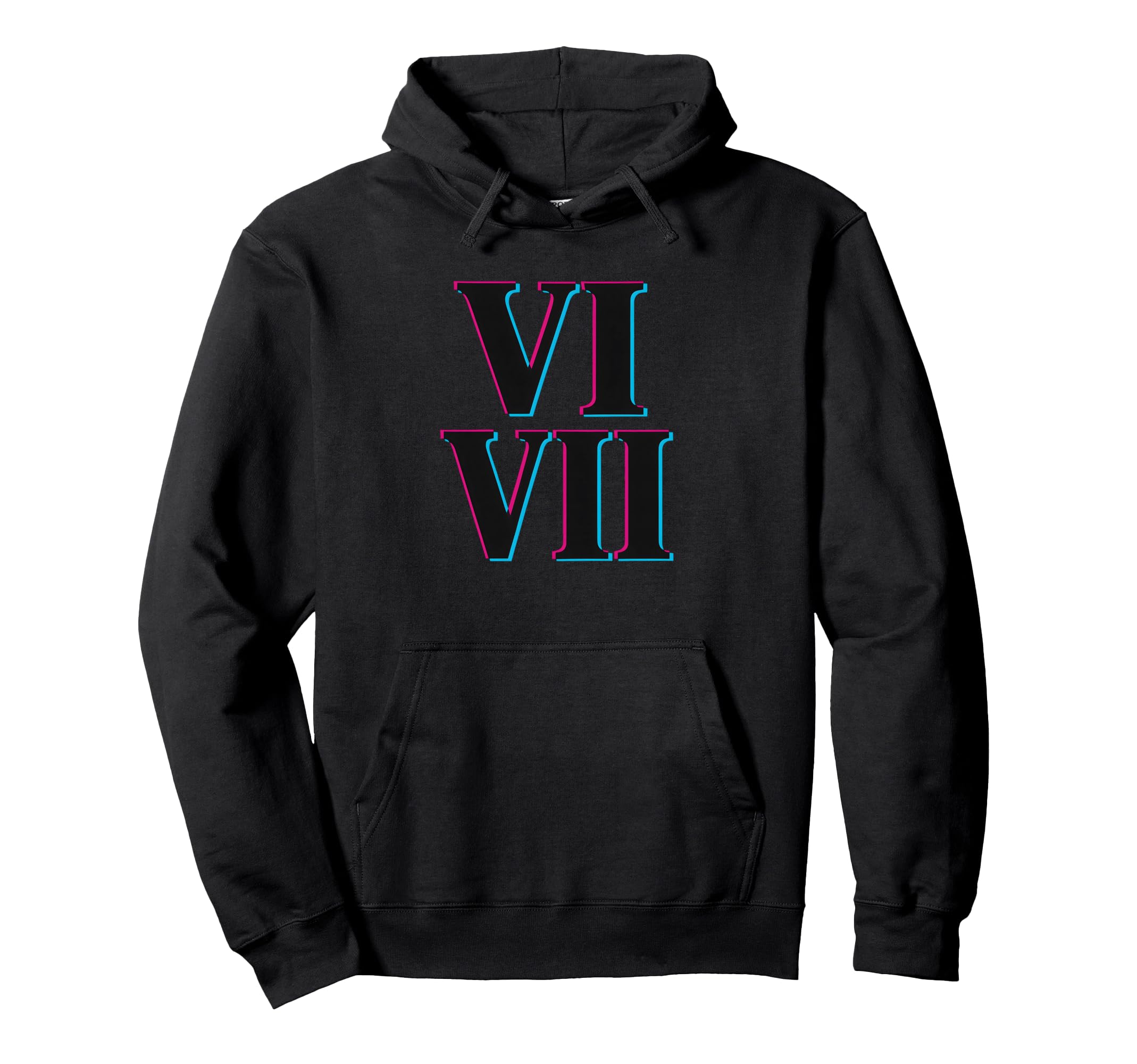 67 Roman Numerals Vi Vii Vaporwave Hoodie - Aesthetic Graphic Unisex - T-Shirt, Sweatshirt, Hoodie