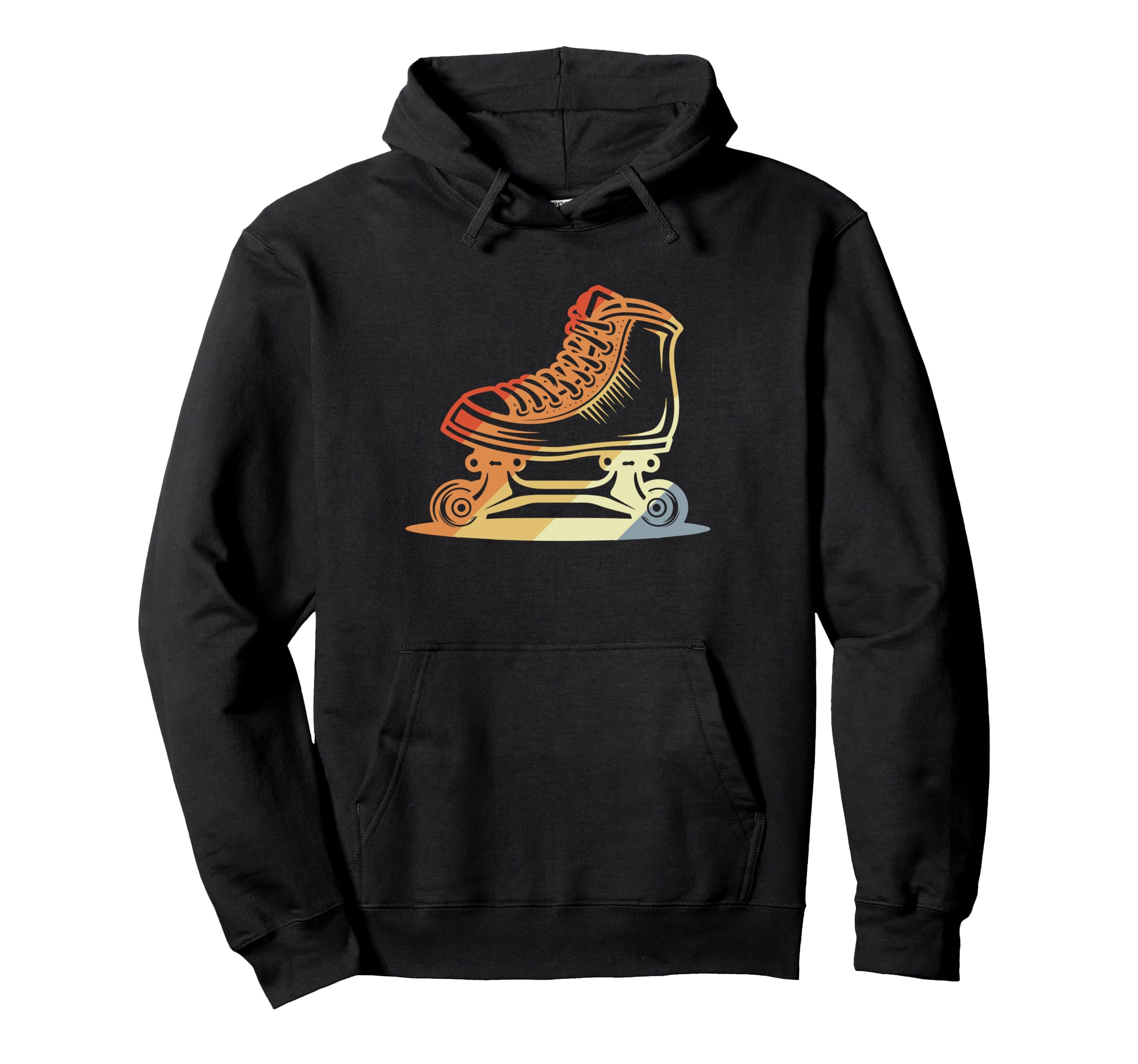 Roller Skates Sketch Indoor Sport Hoodie - Trendy Graphic for Adults - T-Shirt, Sweatshirt, Hoodie