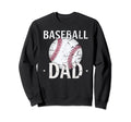 Baseball Dad Gifts Fathers Day Sports Sweatshirt - Minimalist Print Unisex - T-Shirt, Sweatshirt, Hoodie