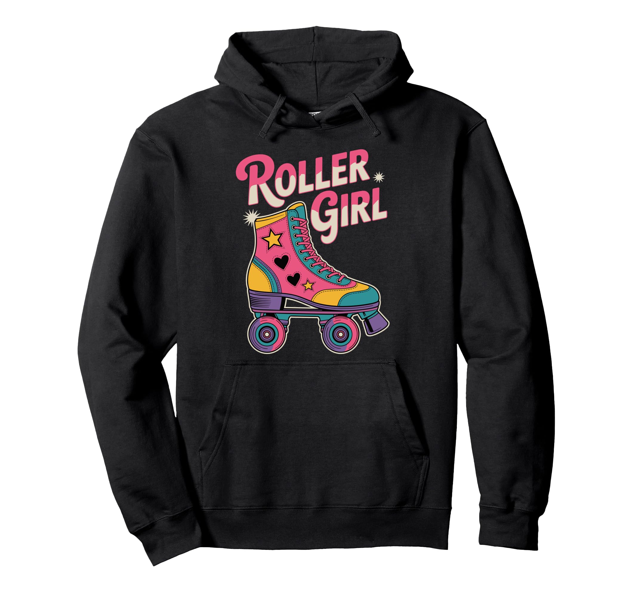 Roller Colorful 90S 80S Roller Hoodie - Casual Everyday Wear for Adults - T-Shirt, Sweatshirt, Hoodie