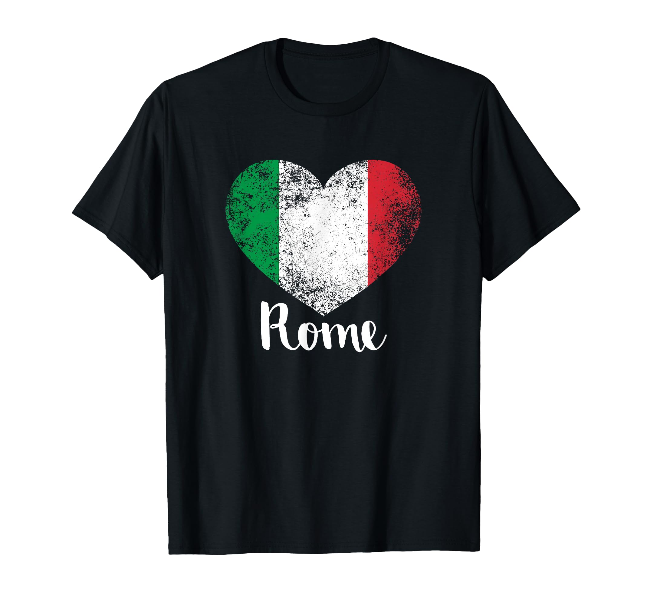 Rome Italy Distressed Italian Flag T-Shirt - Casual Everyday Wear Unisex - T-Shirt, Sweatshirt, Hoodie
