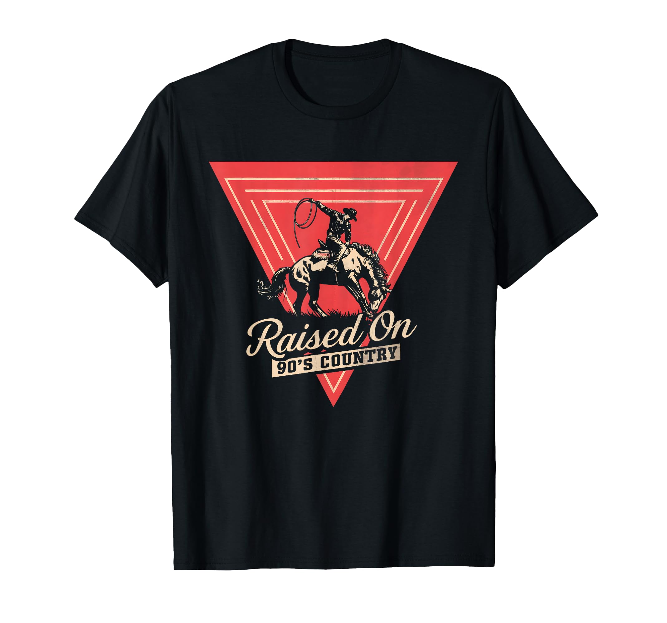 Raised 90S Country Music Western Cowgirl T-Shirt - Streetwear Style Unisex - T-Shirt, Sweatshirt, Hoodie