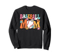 Baseball Mom Groovy Baseball Player Sweatshirt - Novelty Apparel Unisex - T-Shirt, Sweatshirt, Hoodie