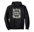 Broken Inside Y2K Emo Aesthetic Hoodie - Minimalist Print for Adults - T-Shirt, Sweatshirt, Hoodie
