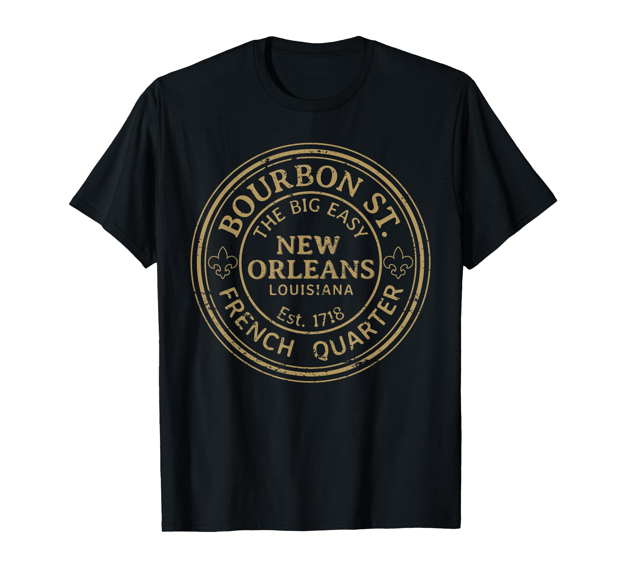 Bourbon Street New Orleans French T-Shirt - Minimalist Print Men Women - T-Shirt, Sweatshirt, Hoodie