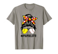 Messy Bun Mimi Life Softball T-Shirt - Minimalist Print for Adults - T-Shirt, Sweatshirt, Hoodie