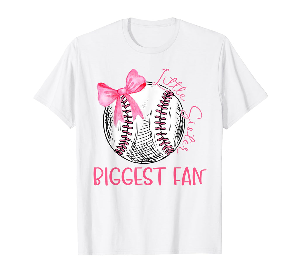 Baseball Sister Coquette Bow Ball T-Shirt - Trendy Graphic Men Women - T-Shirt, Sweatshirt, Hoodie