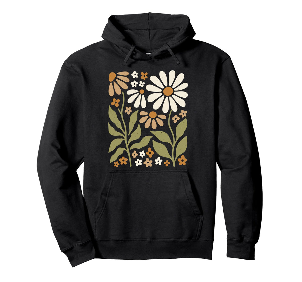 Wildflowers Flowers Pattern Summer Spring Hoodie - Graphic Print Unisex - T-Shirt, Sweatshirt, Hoodie