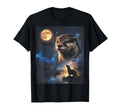 90S Otter Howling Moon Y2K Aesthetic T-Shirt - Novelty Apparel for Adults - T-Shirt, Sweatshirt, Hoodie