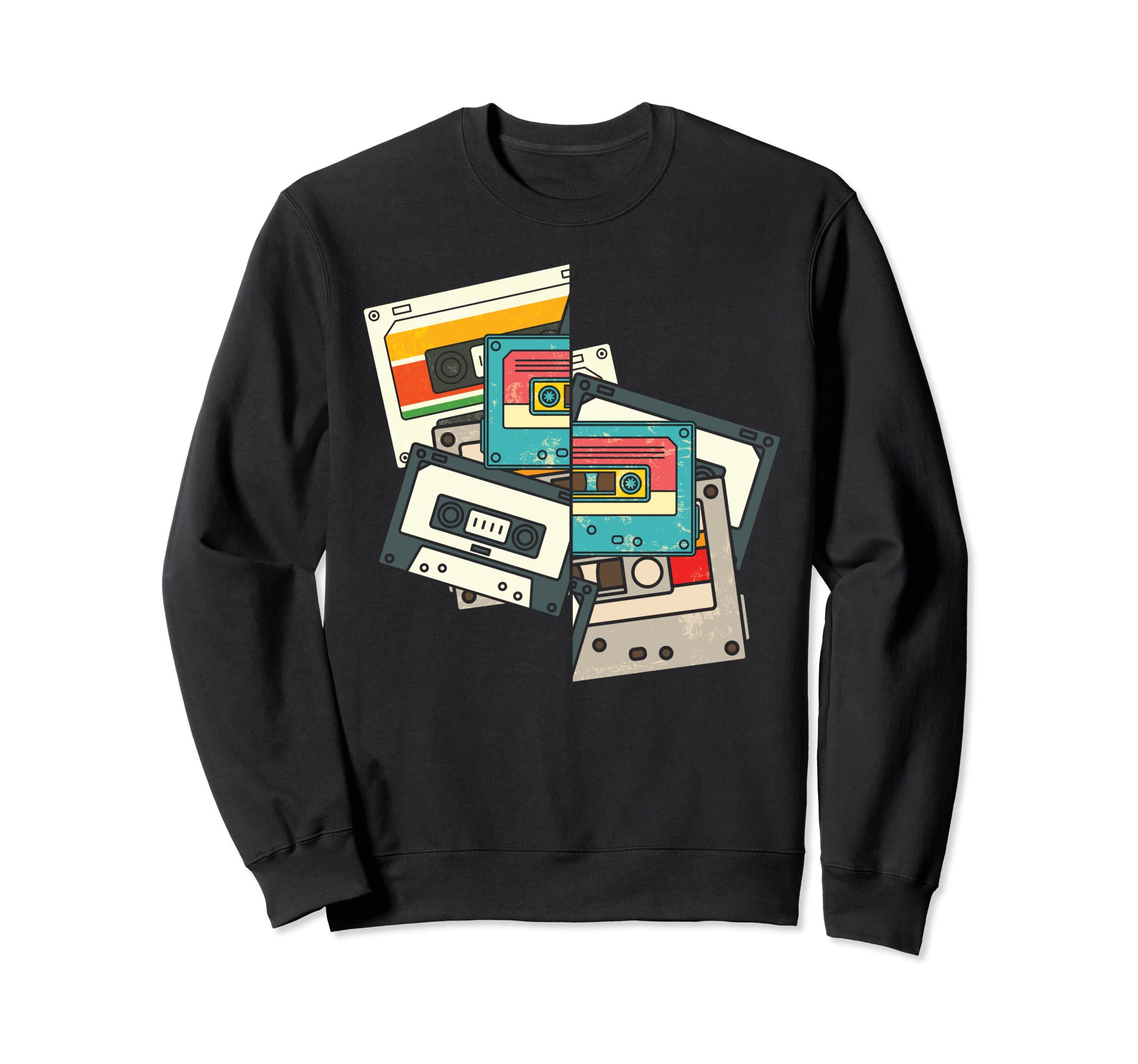 Eighties Music Lover 80S Mixtape Sweatshirt - Custom Art Print for Adults - T-Shirt, Sweatshirt, Hoodie