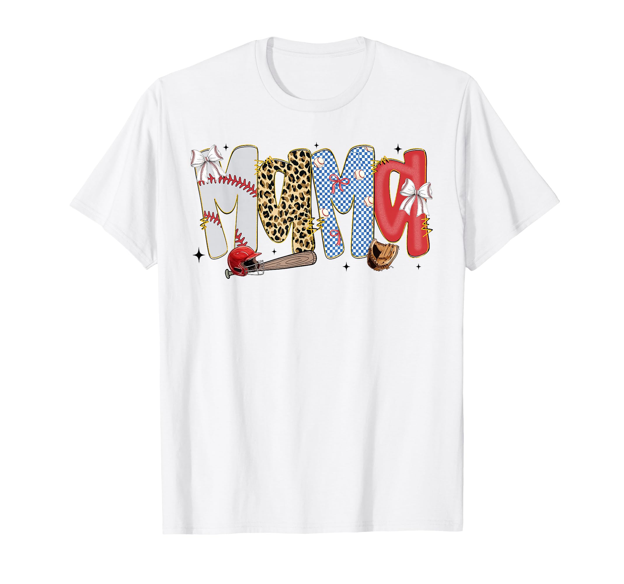 Baseball Mama Coquette Bow Game Day T-Shirt - Minimalist Print for Adults - T-Shirt, Sweatshirt, Hoodie