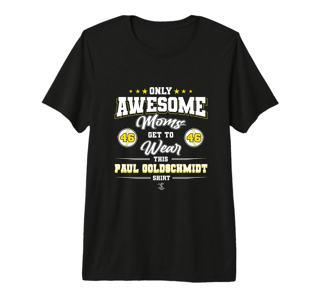 Paul Goldschmidt Awesome Moms Tri Blend T-Shirt - Novelty Apparel Unisex - T-Shirt, Sweatshirt, Hoodie