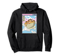 Surfing Cats Eating Ramen Bowl Japanese Hoodie - Graphic Print for Adults - T-Shirt, Sweatshirt, Hoodie