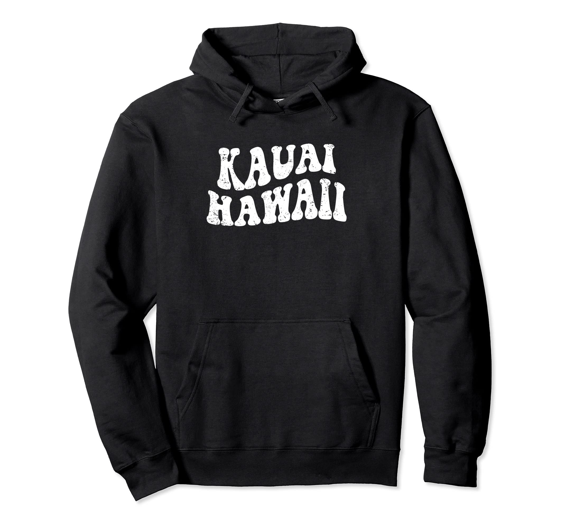 Kauai Hawaii Hawaiian Islands Distressed Hoodie - Streetwear Style Unisex - T-Shirt, Sweatshirt, Hoodie