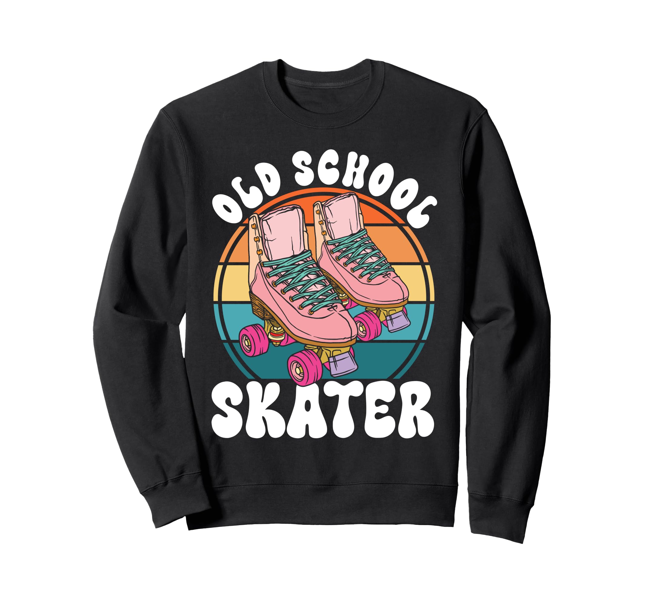 Roller Skating Skate 1970S Old Sweatshirt - Unique Graphic for Adults - T-Shirt, Sweatshirt, Hoodie