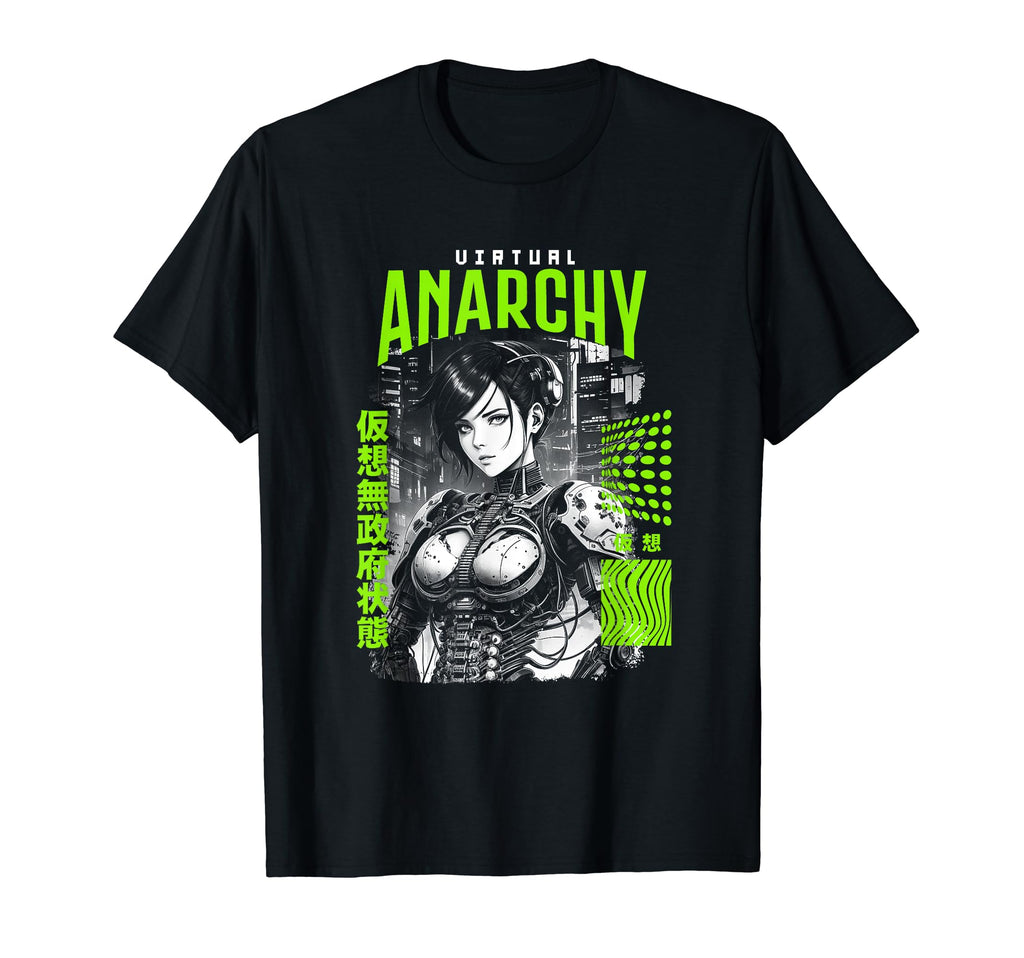 Japanese Anime Urban Cyber T-Shirt - Casual Everyday Wear for Adults - T-Shirt, Sweatshirt, Hoodie