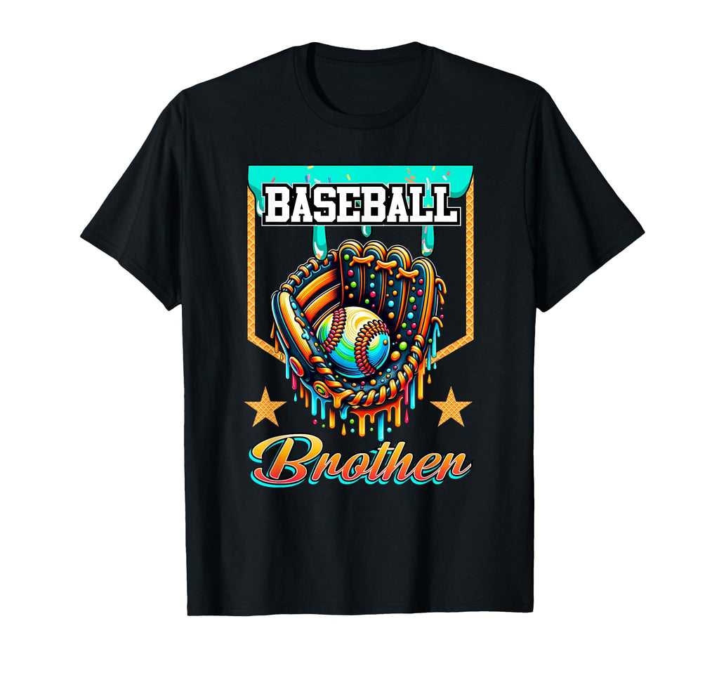 Baseball Drip Baseball Brother Ice Cream T-Shirt - Trendy Graphic Unisex - T-Shirt, Sweatshirt, Hoodie