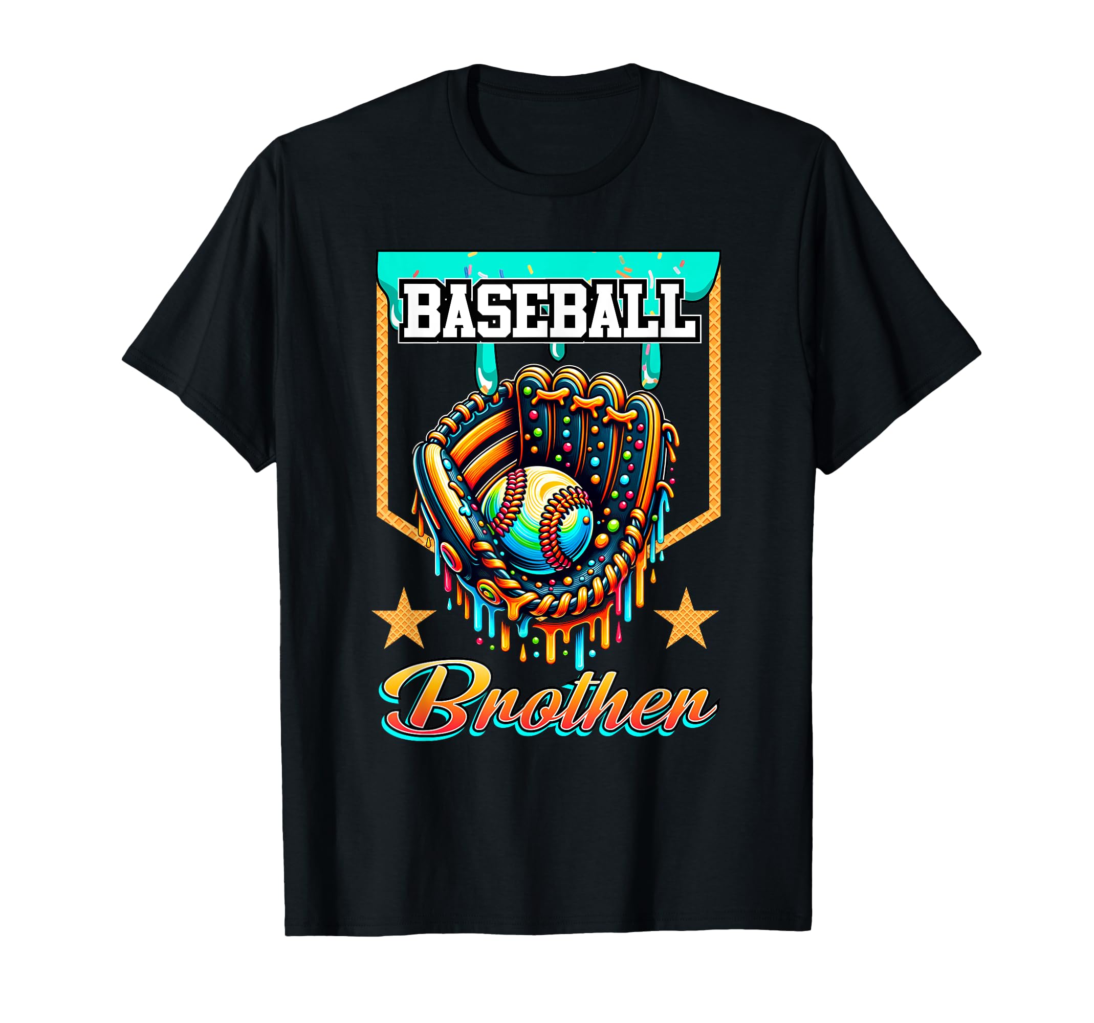 Baseball Drip Baseball Brother Ice Cream T-Shirt - Trendy Graphic Unisex - T-Shirt, Sweatshirt, Hoodie
