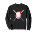 Baseball Pitcher Catcher Holiday Santa Sweatshirt - Unique Graphic Unisex - T-Shirt, Sweatshirt, Hoodie