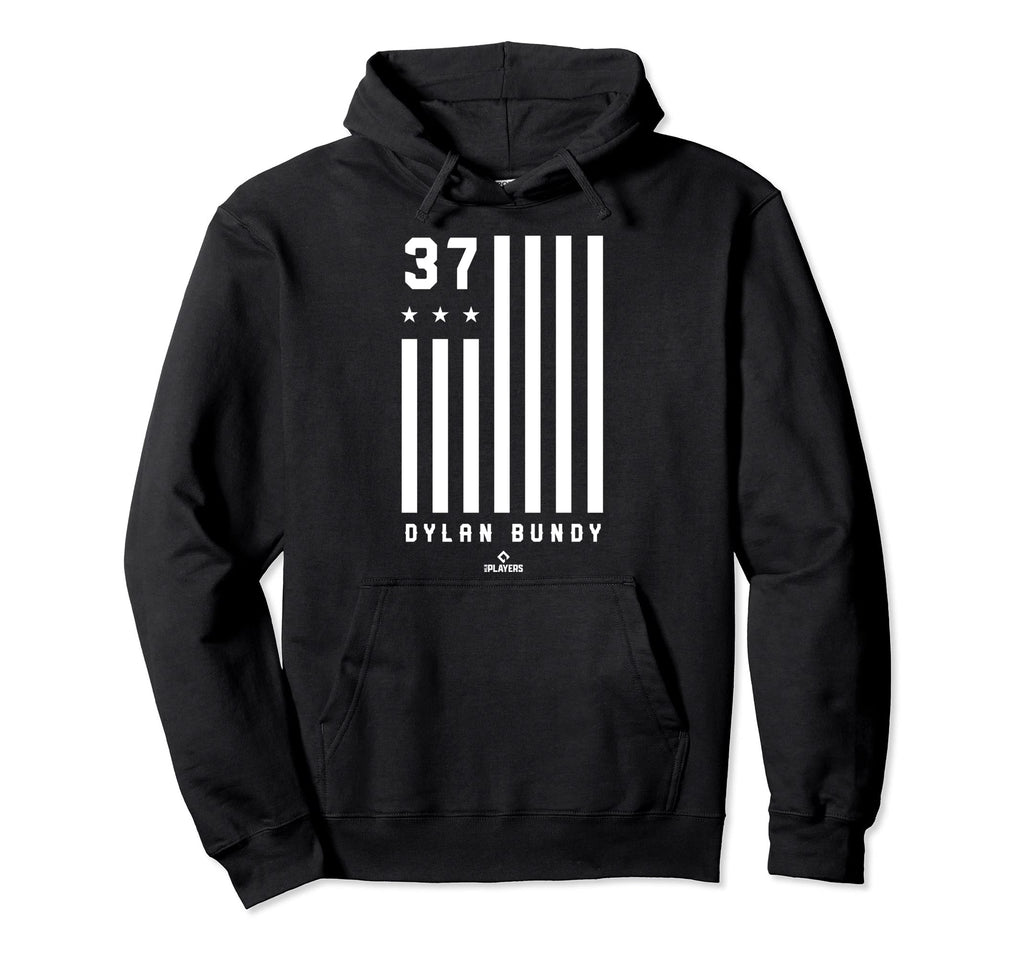 Dylan Bundy Flag Patriotic Los Angeles Hoodie - Novelty Apparel for Adults - T-Shirt, Sweatshirt, Hoodie