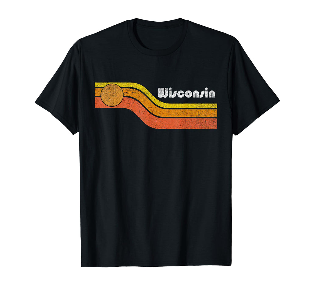 Wisconsin 70S 80S T-Shirt - Trendy Graphic for Adults - T-Shirt, Sweatshirt, Hoodie