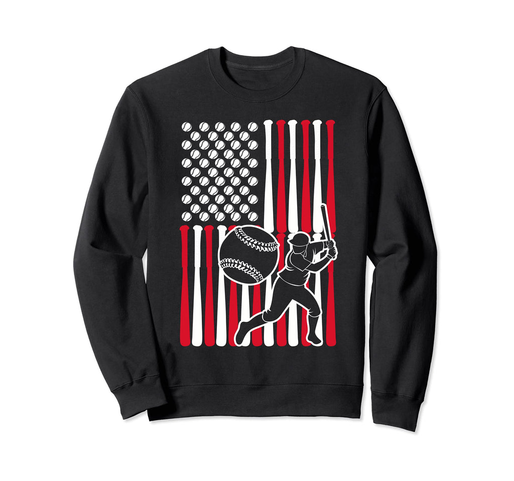 American Sport Batter Baseball Sweatshirt - Casual Everyday Wear Unisex - T-Shirt, Sweatshirt, Hoodie
