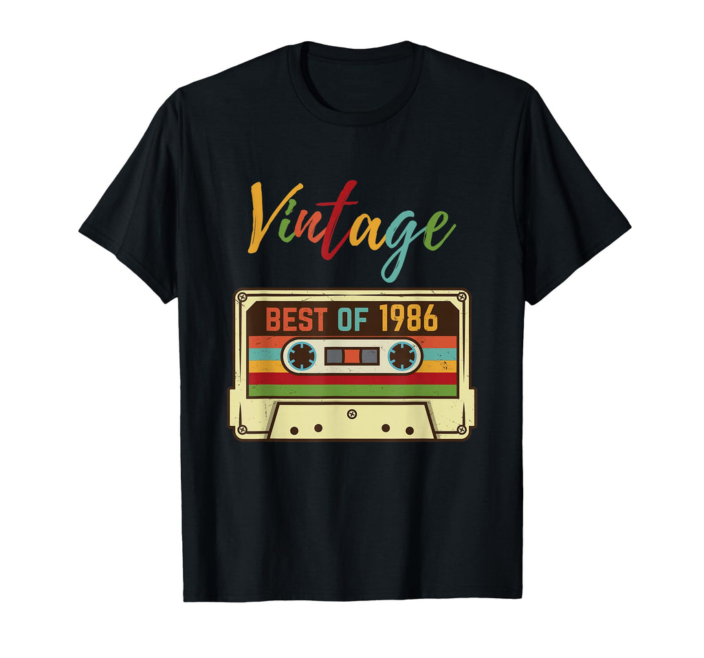 1986 Cassette Tape 36Th Birthday T-Shirt - Graphic Print Men Women - T-Shirt, Sweatshirt, Hoodie