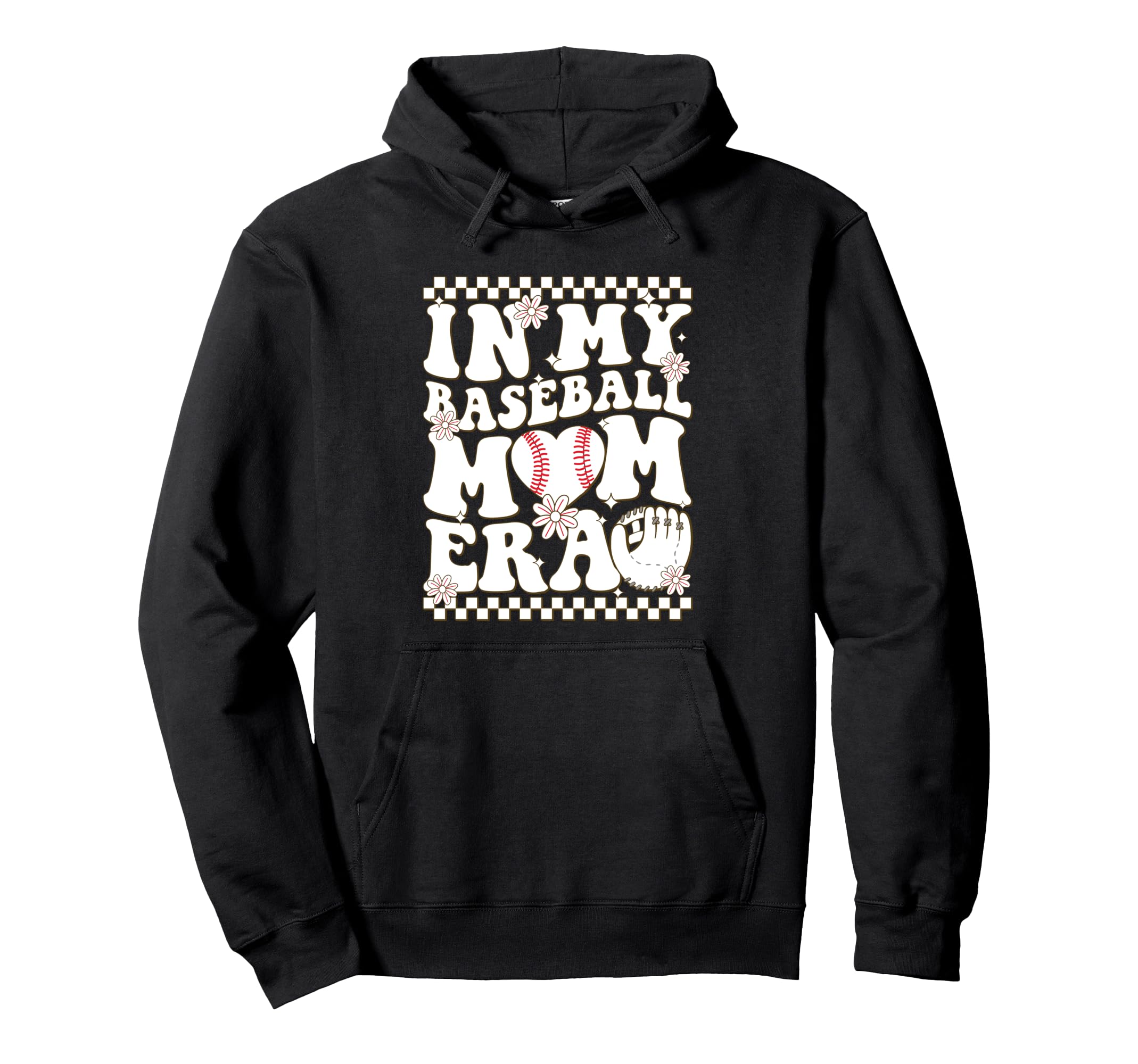 My Baseball Mom Era Hoodie - Novelty Apparel Unisex - T-Shirt, Sweatshirt, Hoodie