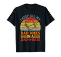 Mens I Keep All My Dad Jokes Dad Base T-Shirt - Custom Art Print Unisex - T-Shirt, Sweatshirt, Hoodie