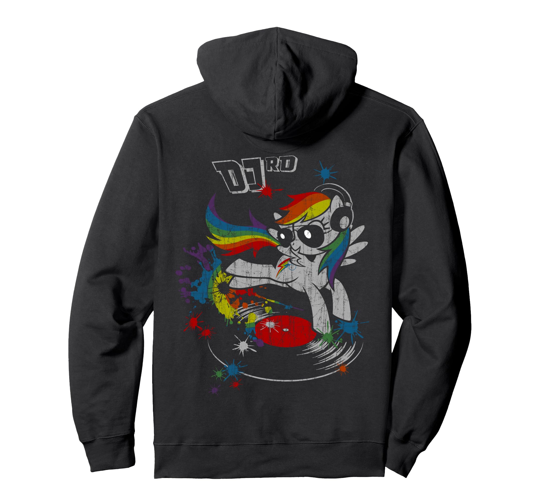 Dj Rd Rainbow Dash Fluttershy Rarity Hoodie - Trendy Graphic Men Women - T-Shirt, Sweatshirt, Hoodie