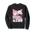 Softball Baseball Mama Mom Leopard Sweatshirt - Custom Art Print Unisex - T-Shirt, Sweatshirt, Hoodie