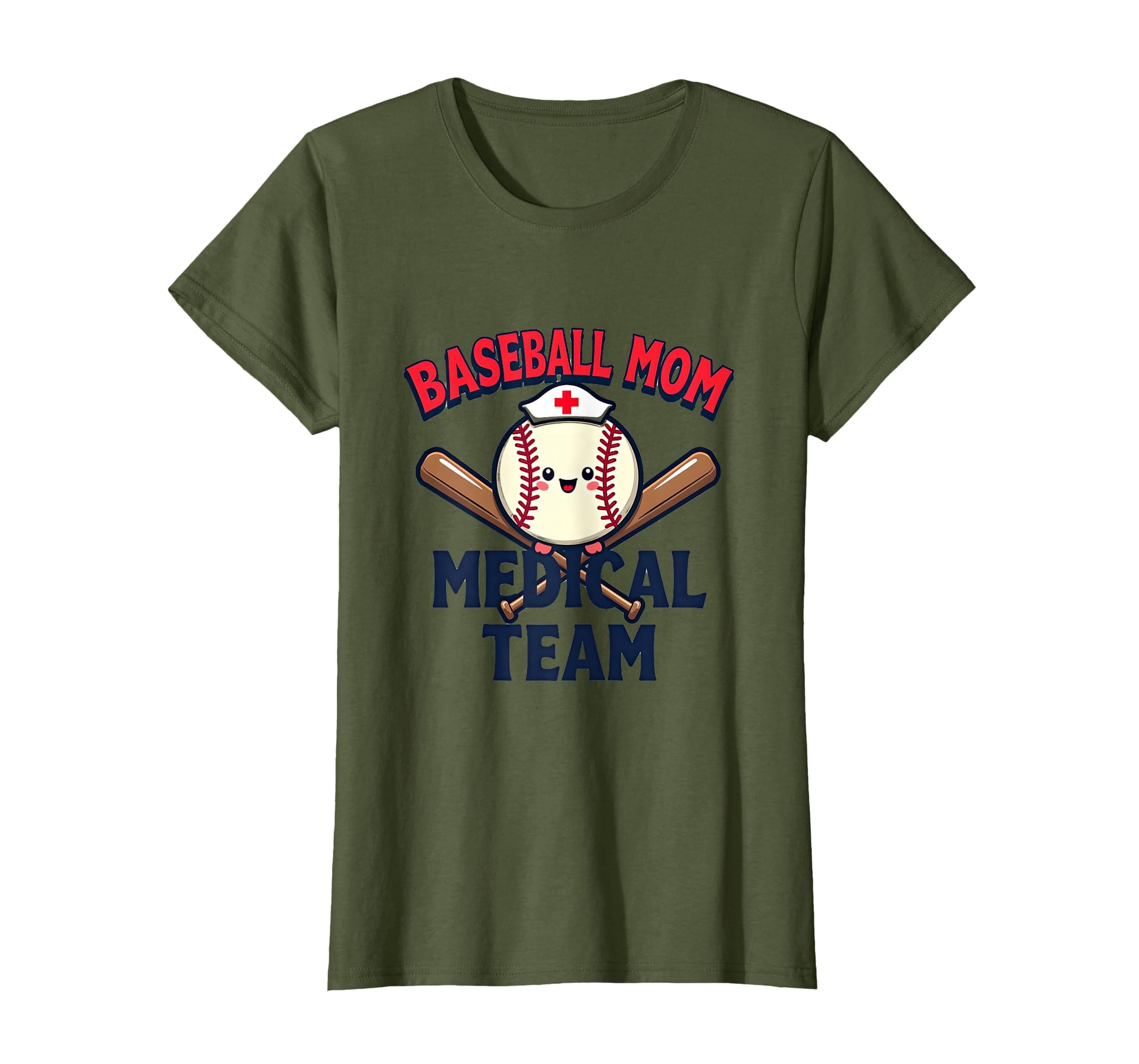 Baseball Mom Medical Team T-Shirt - Fun Novelty Design Men Women - T-Shirt, Sweatshirt, Hoodie