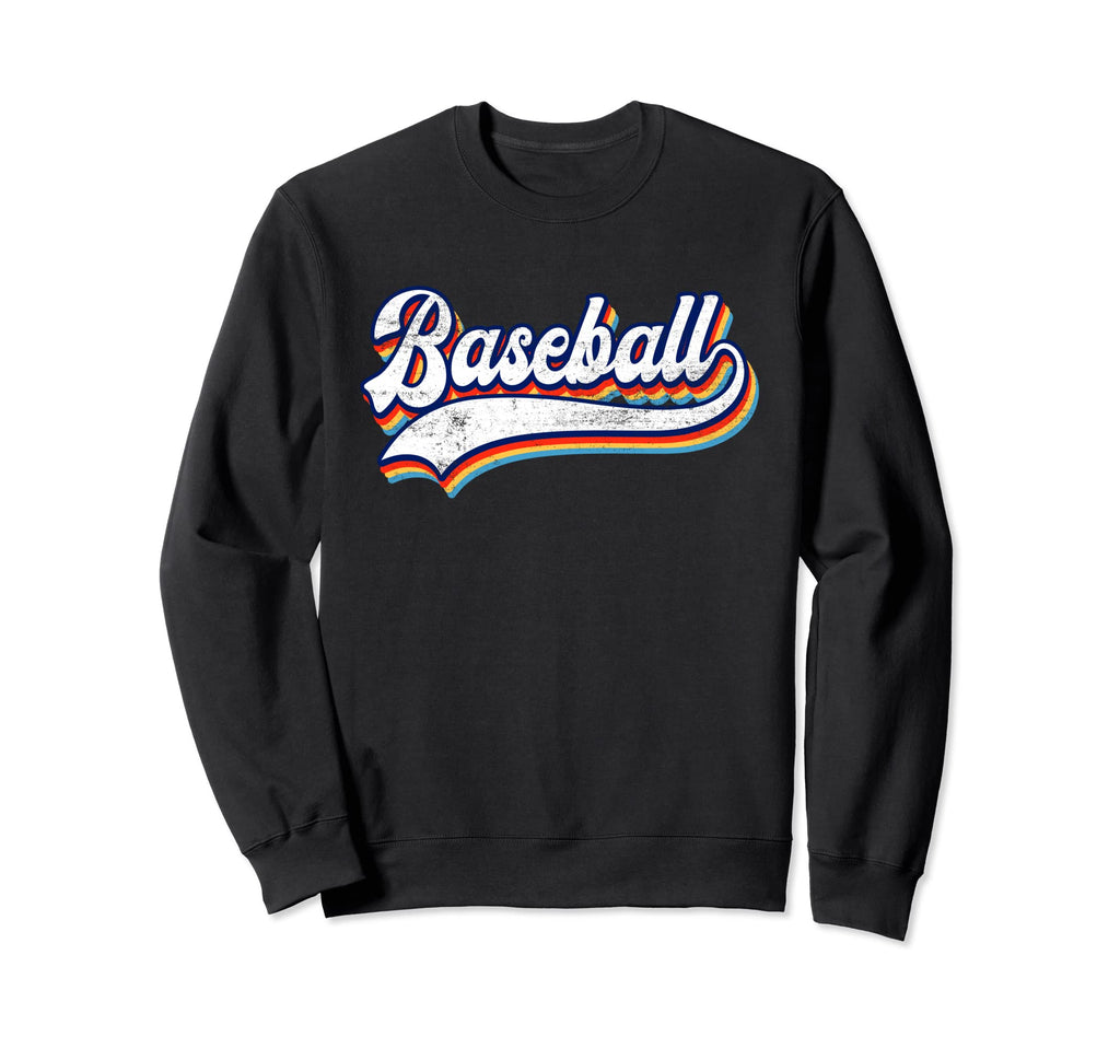 Baseball Lover Groovy Baseball Dad Sweatshirt - Trendy Graphic for Adults - T-Shirt, Sweatshirt, Hoodie