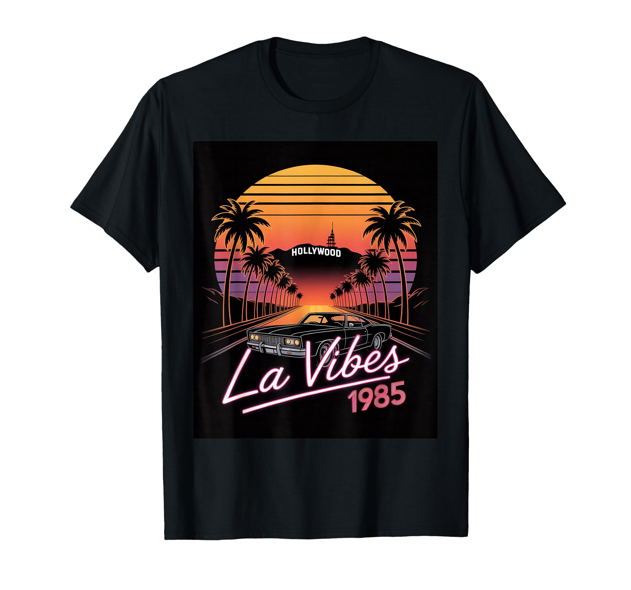La Vibes 1985 Hollywood Los Angeles T-Shirt - Streetwear Style Unisex - T-Shirt, Sweatshirt, Hoodie