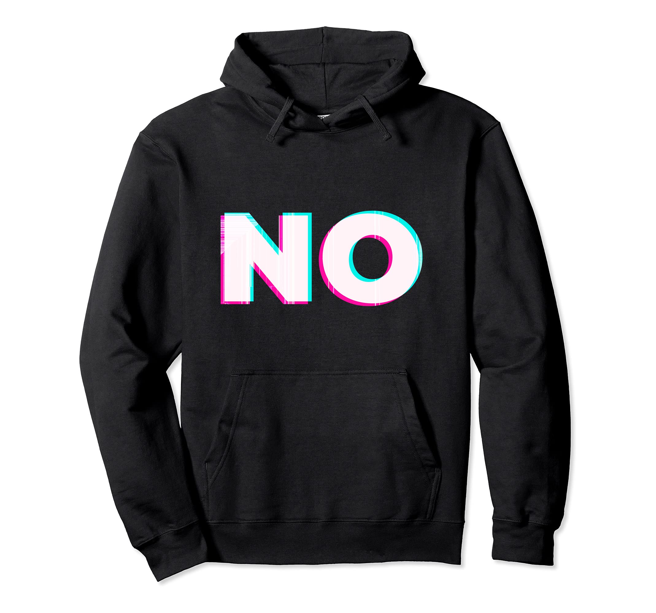Pessimistic Pastel Goth Glitch No Sad Hoodie - Unique Graphic for Adults - T-Shirt, Sweatshirt, Hoodie