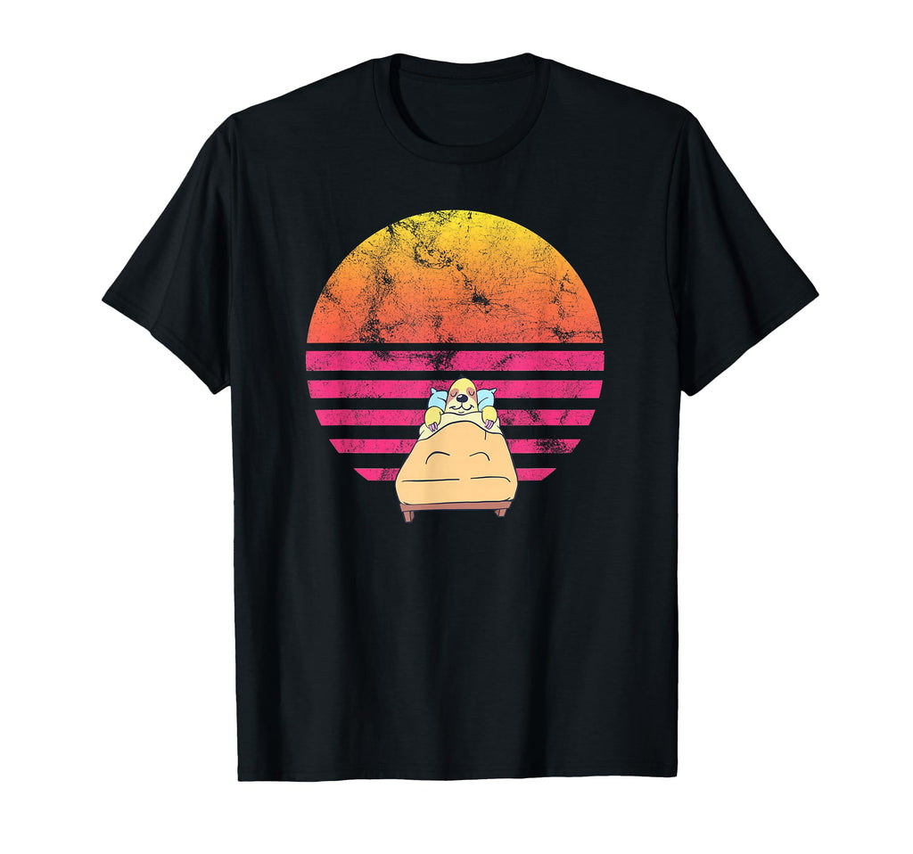 Kawaii Animal Sloth Bedtime Distressed T-Shirt - Unique Graphic Men Women - T-Shirt, Sweatshirt, Hoodie