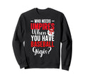 Who Needs Umpires Funny Baseball Sweatshirt - Minimalist Print for Adults - T-Shirt, Sweatshirt, Hoodie