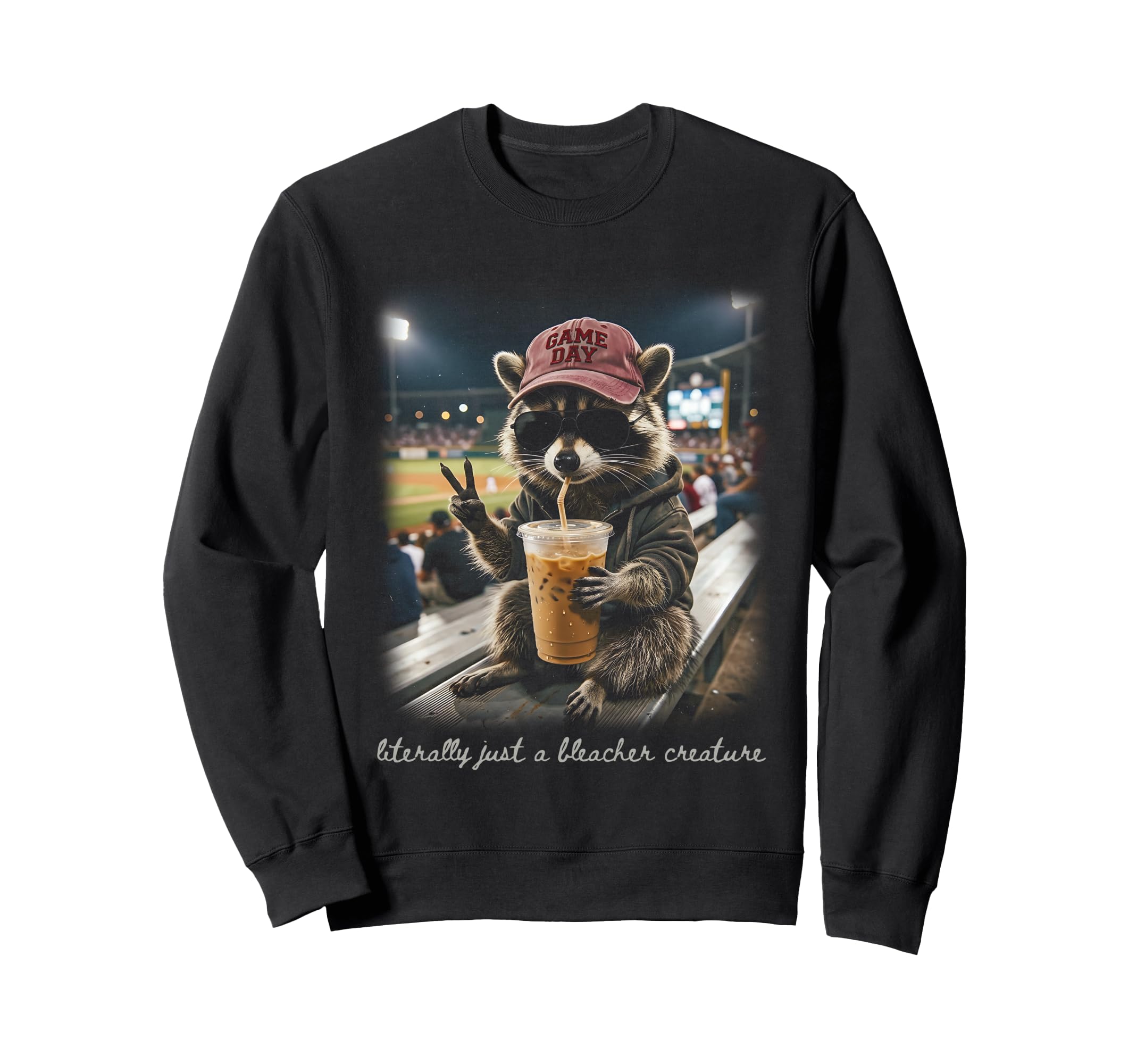 Literally Just Bleacher Creature Sweatshirt - Minimalist Print Unisex - T-Shirt, Sweatshirt, Hoodie
