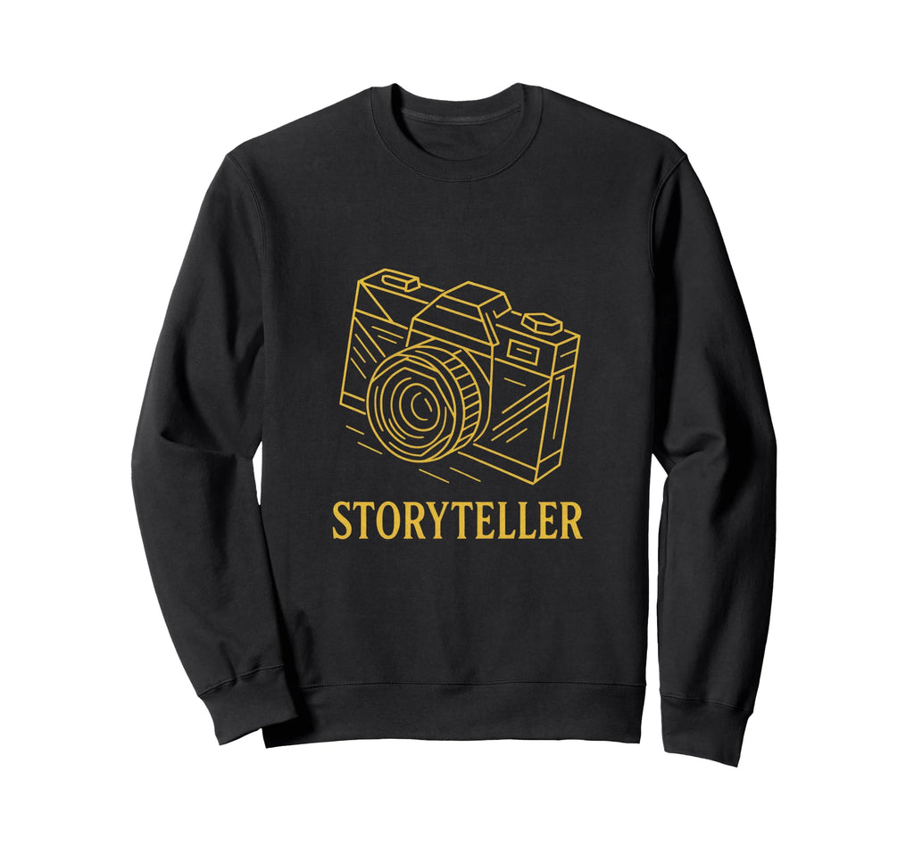 Storyteller Camera Art Sweatshirt - Minimalist Print Men Women - T-Shirt, Sweatshirt, Hoodie